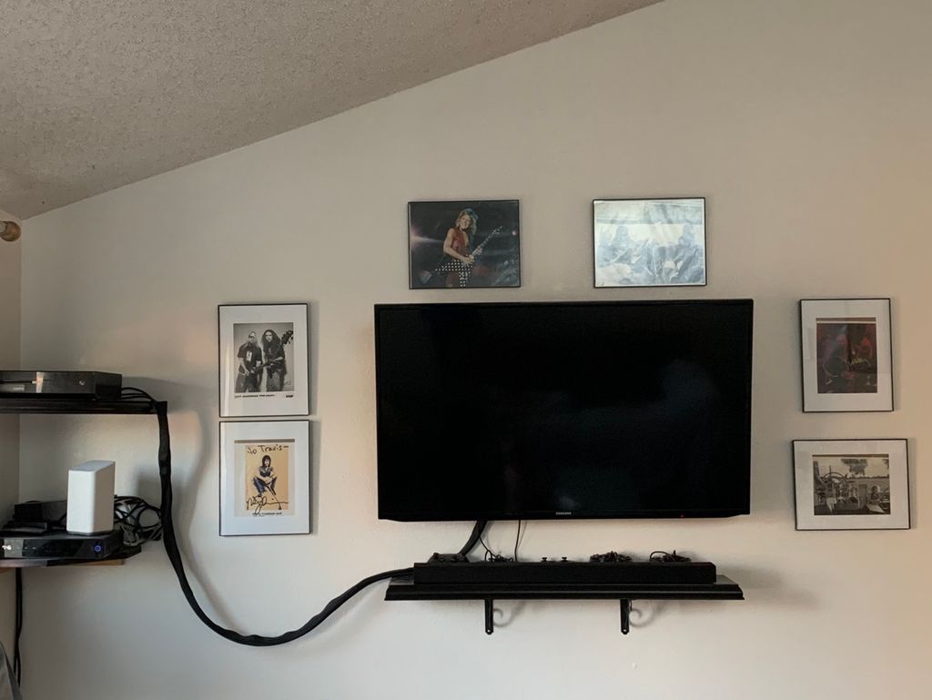 TV Wall Mount. 55 inch on full-swing mount.
