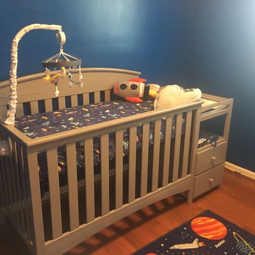 Taylor did an amazing job on my grandson’s crib. I