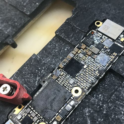 Salt water damaged iPhone. Corrosion