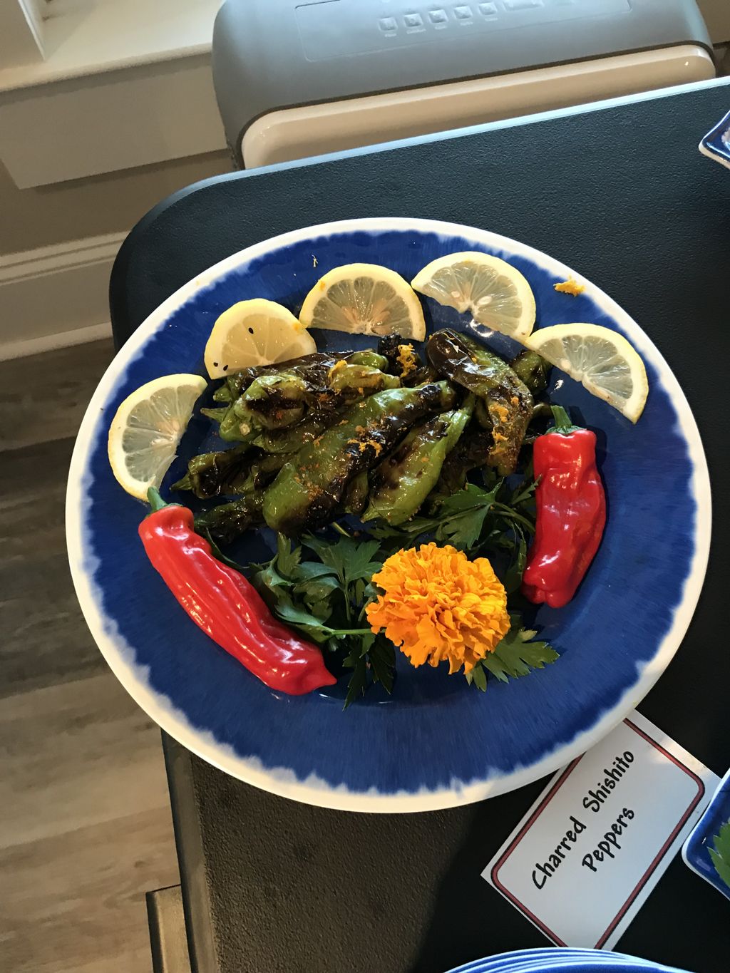 Charred Shishito Peppers