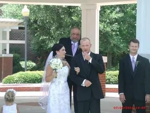 Just a brief statement from the groom for his new 