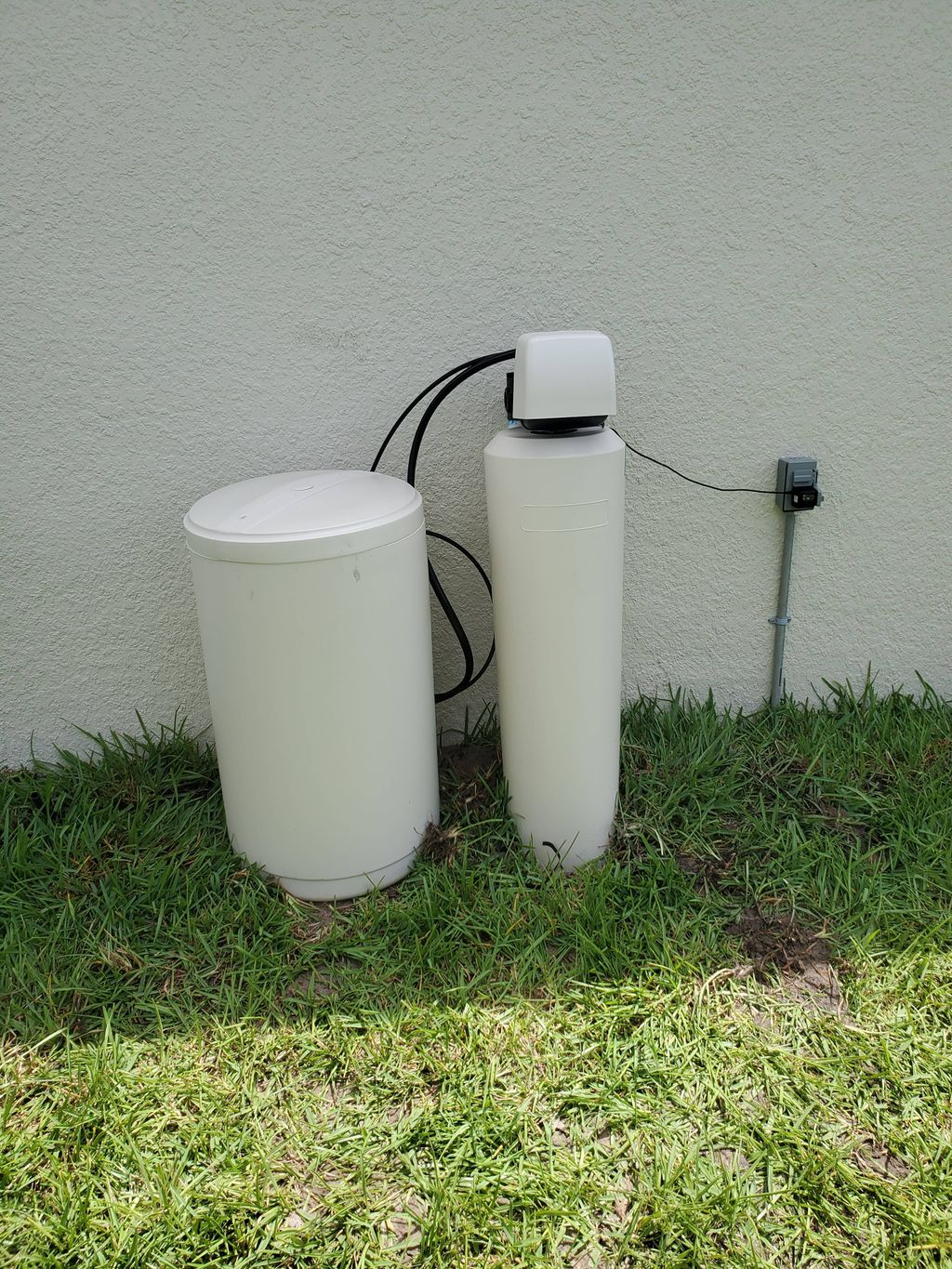 install a water softener with a jacket to protect 