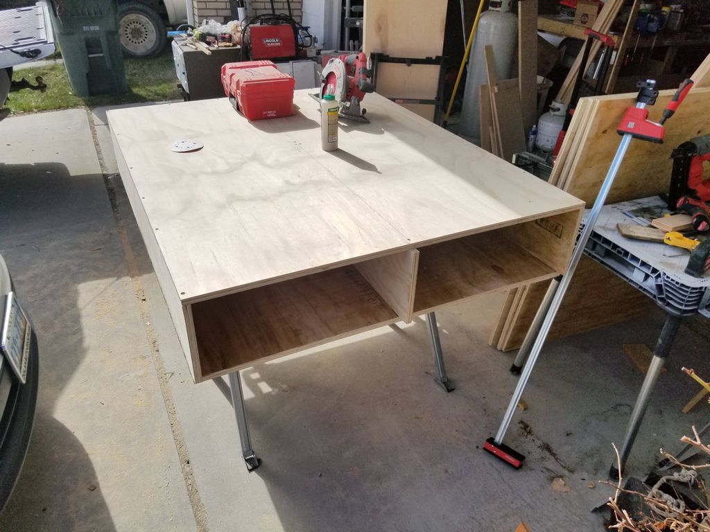 Custom truck storage box with drawers and sliding 