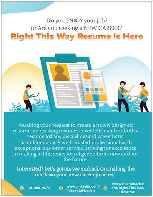 Right This Way Resume