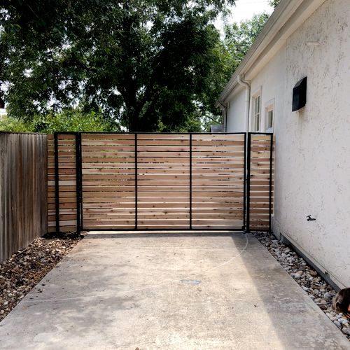 Rick built an awesome driveway gate for me. From t