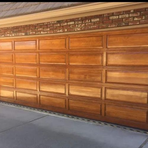 Garage door restoration 