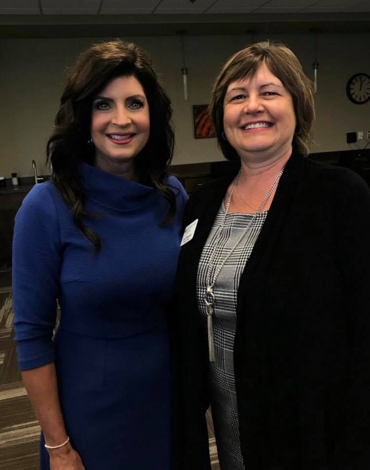 With Lori from Dress for Success - Just gave a Key