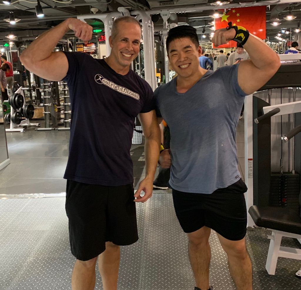 Had a great workout in Shanghai's best hardcore gy