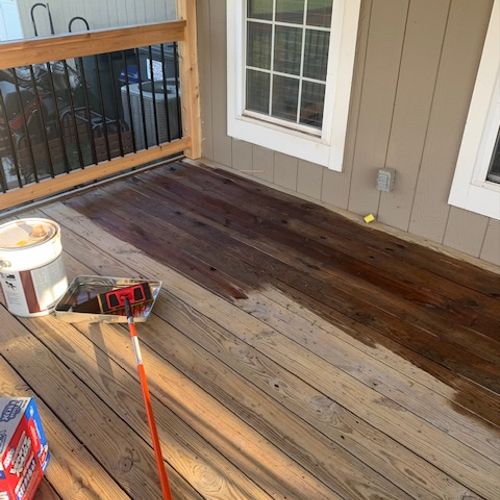 Deck Staining and Sealing