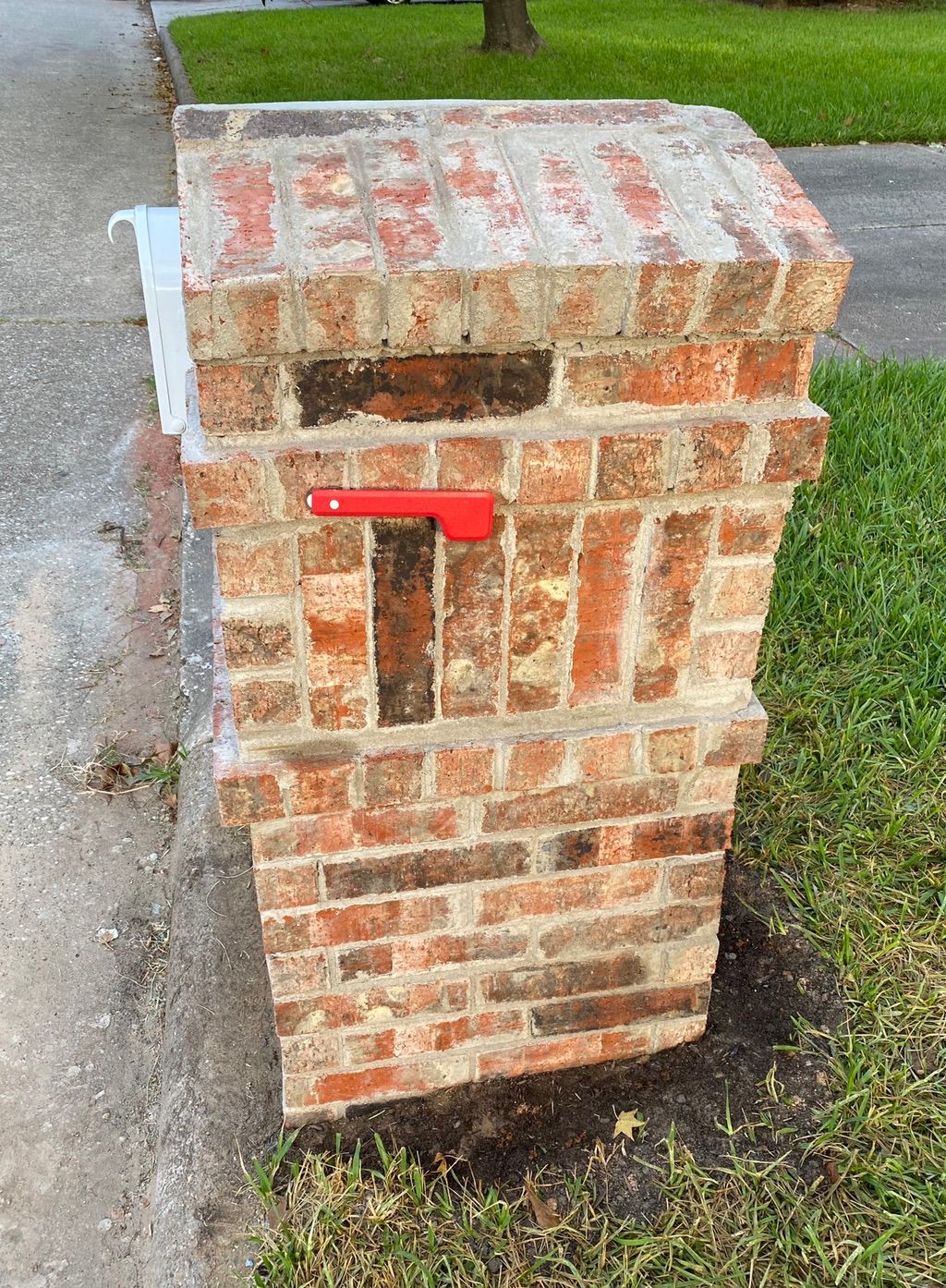 I hired Mr. Hansel to build a brick mailbox for my