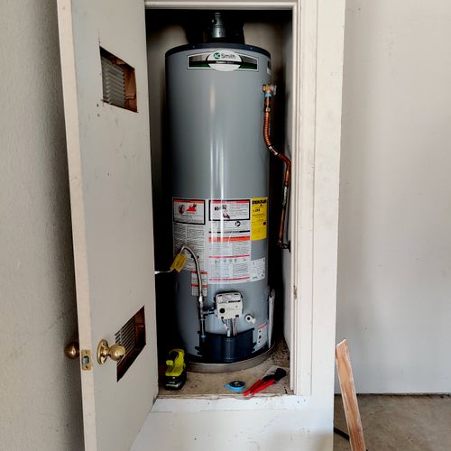 We hired Jack to install a new water heater at the