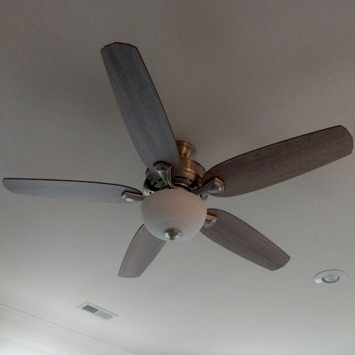 Jeam flawlessly installed two ceiling fans in my a