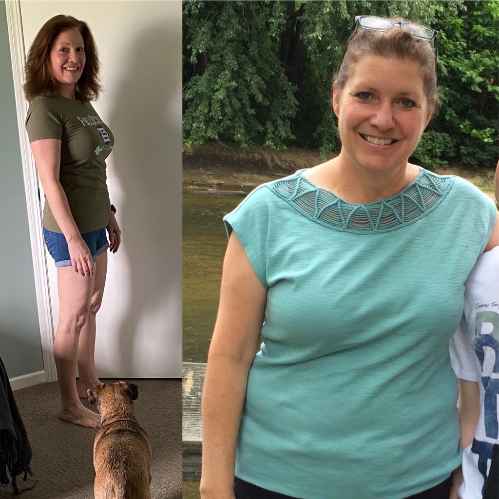 An awesome before and after! What you can't see is