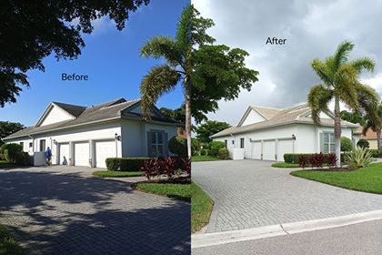 Another roof cleaned on this home in beautiful Ft 