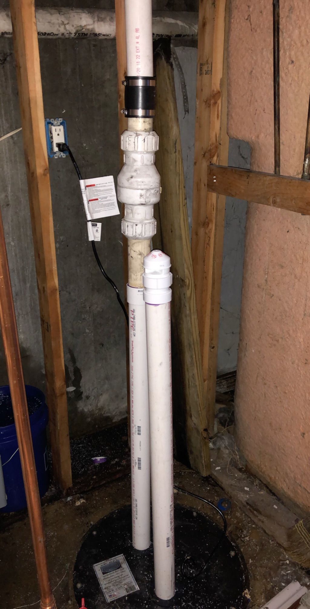 New sump pump install 