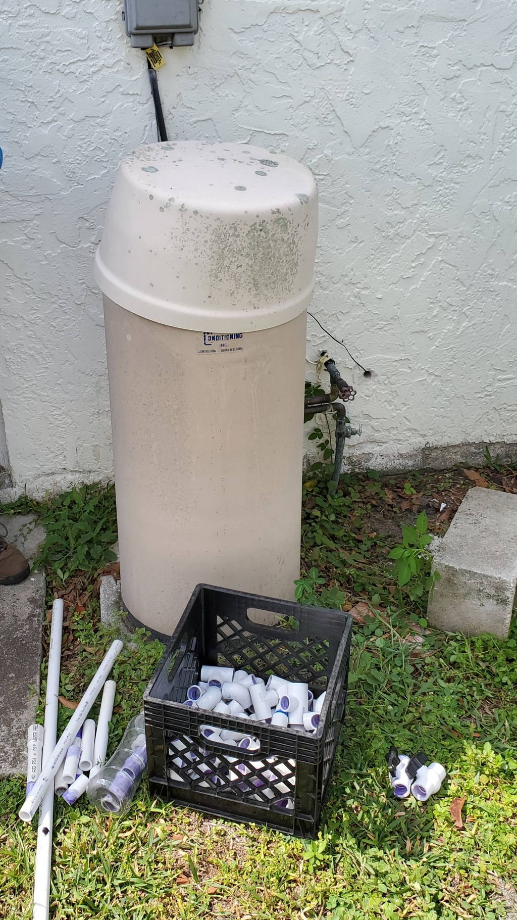 customers old softener related it with a new one h
