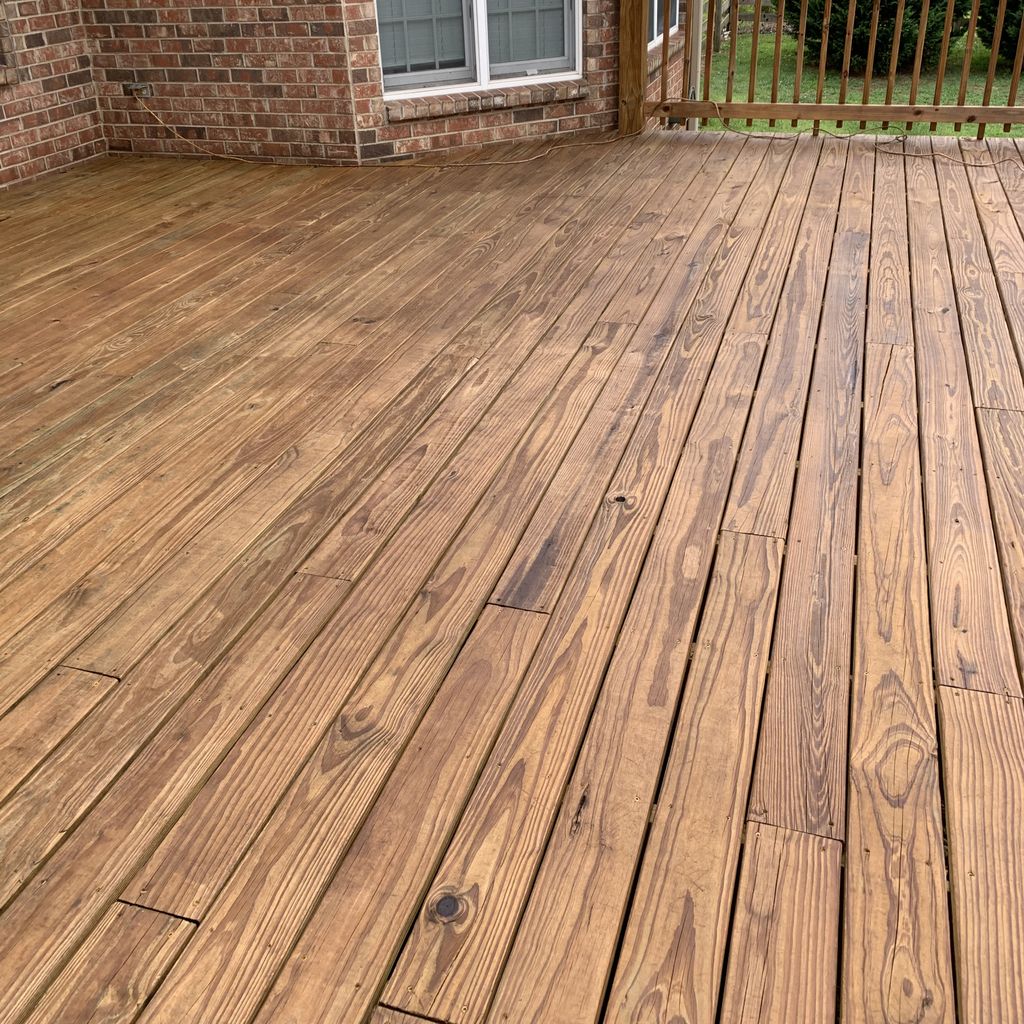 Deck Staining and Sealing project from 2020