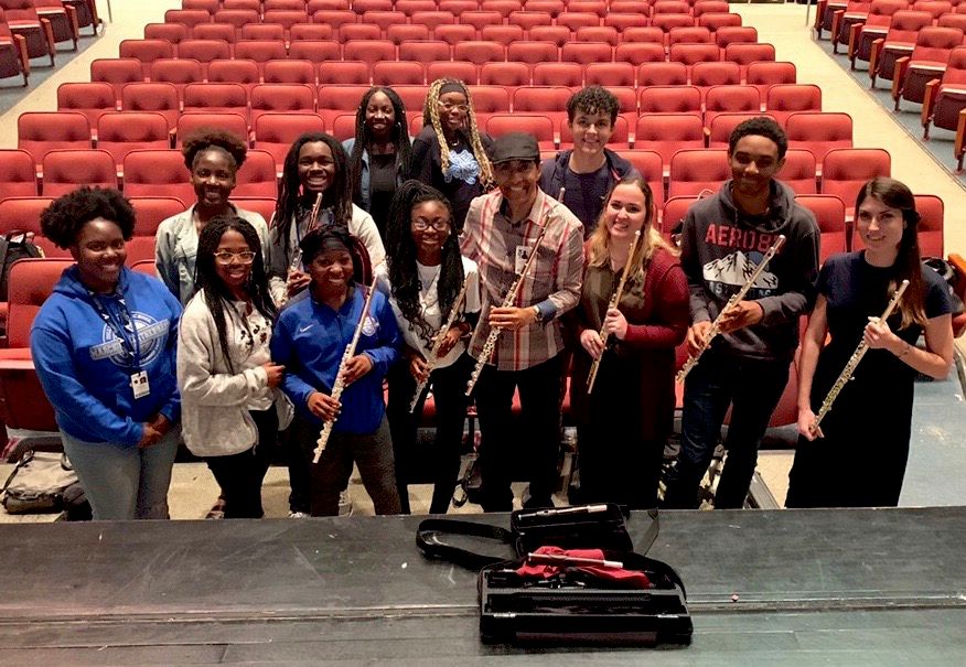 My Dillard Center for the Arts students with Guest