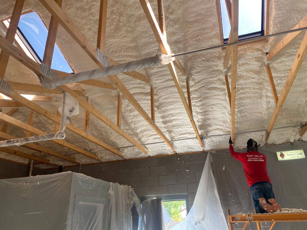 Spray Foamed Insulated Attic 