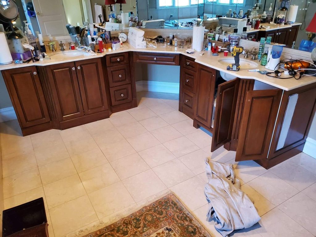 Before cabinets, customer wanting color change