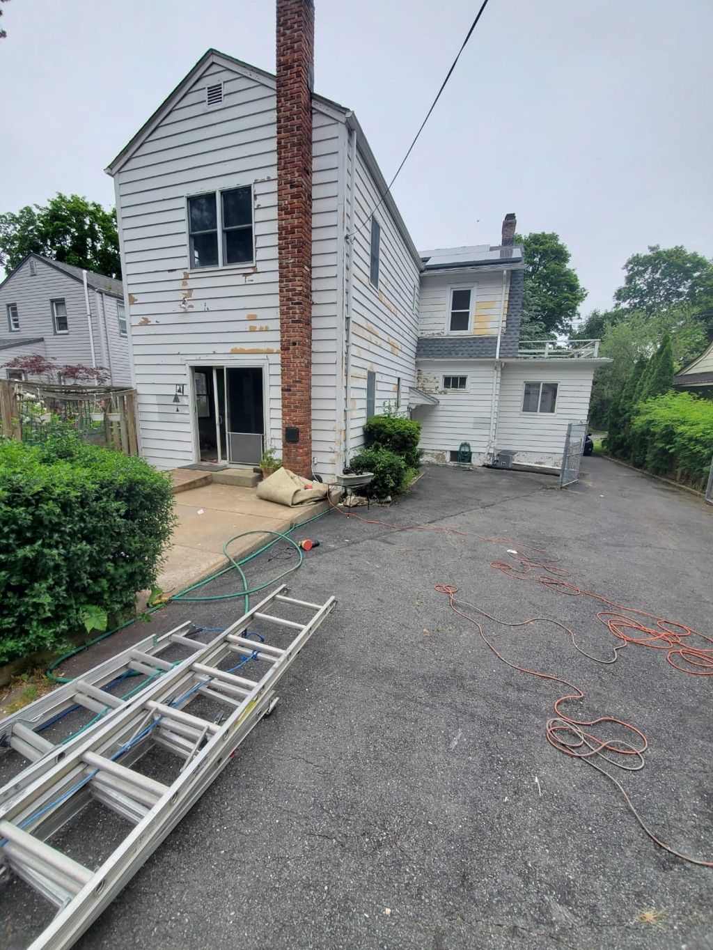 Before exterior painting 