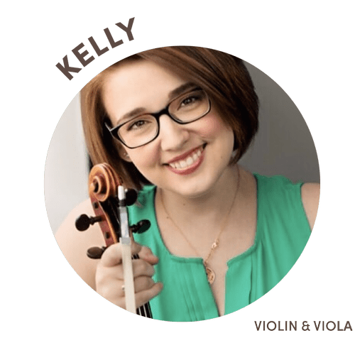 Kelly teaches beginning to intermediate violin and