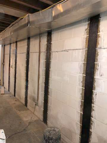 Carbon Fiber to Prevent Wall Bowing