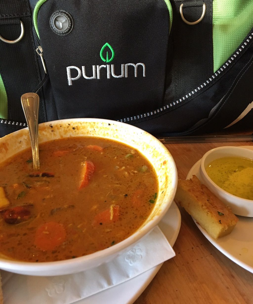 Detox soup and great Purium products. 