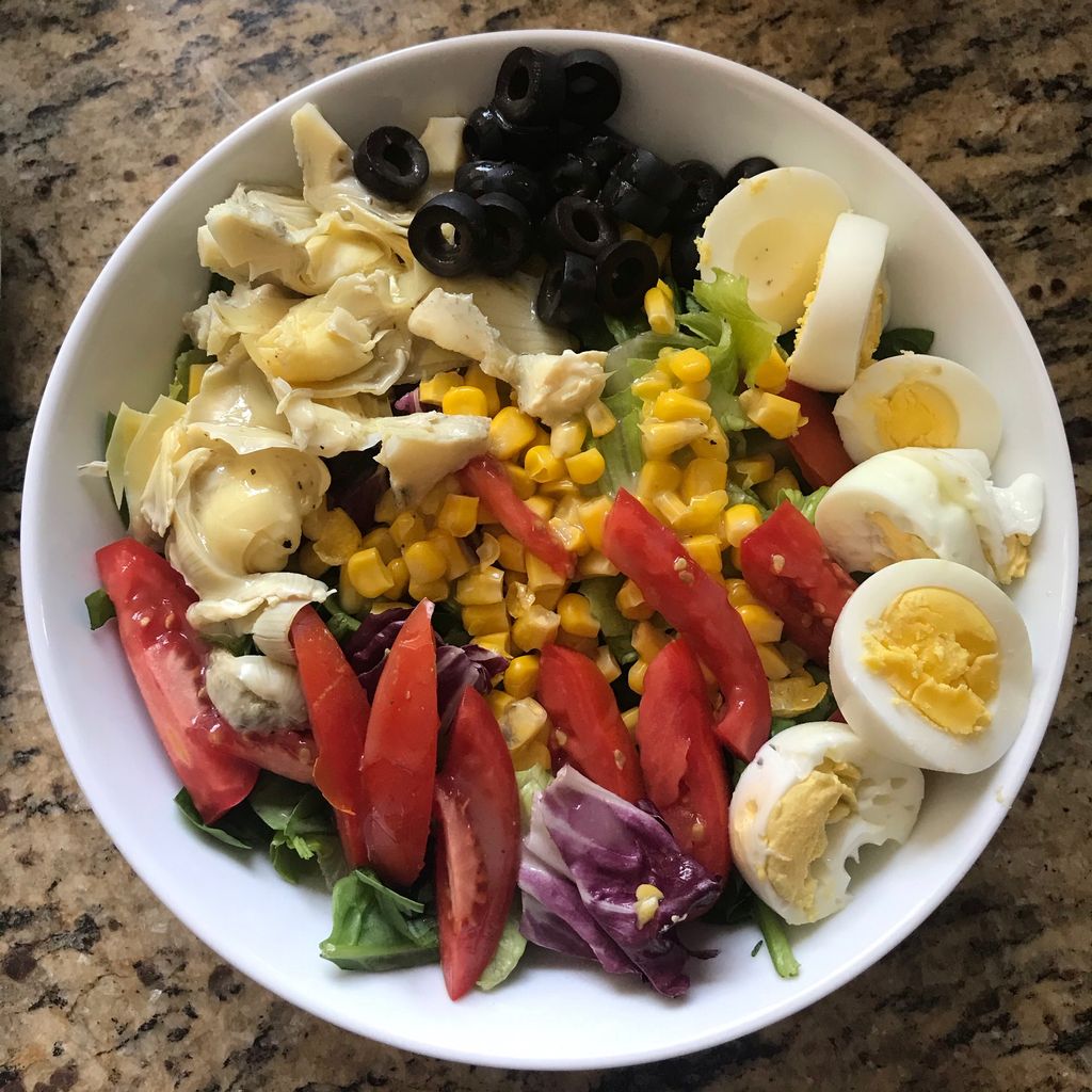 Creative Client Meal with an array of vegetables!