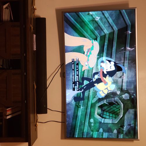 Clever guys was able to mount my TV on short notic