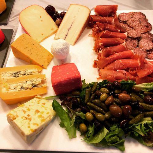 Cheese and charcuterie board 