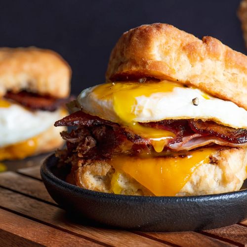 BISCUIT SANDWICHES with egg 