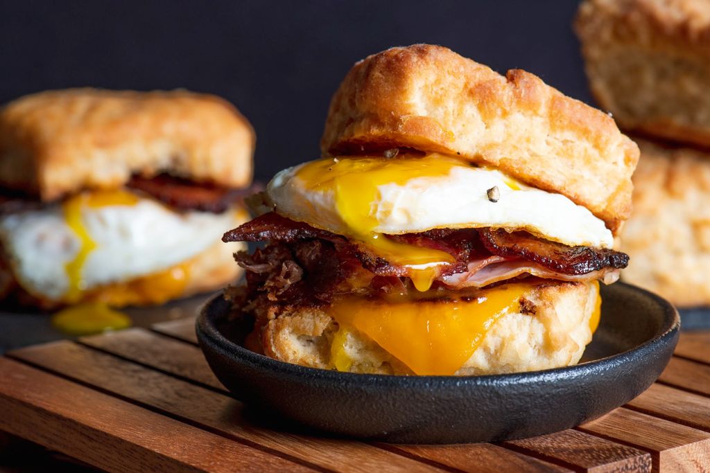 BISCUIT SANDWICHES with egg 