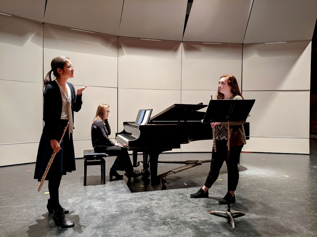 Teaching a masterclass at Southwestern Oklahoma St