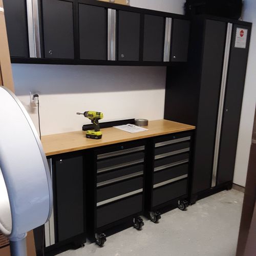 Modular garage storage cabinet build