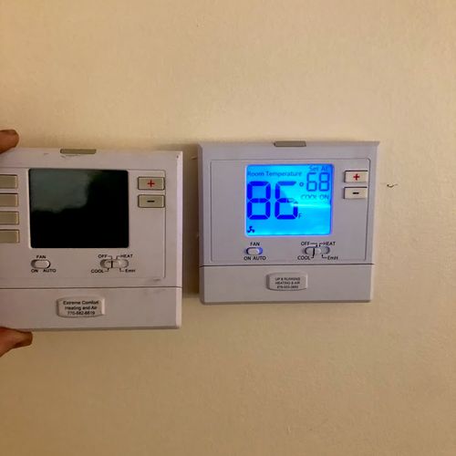 Thermostat installation