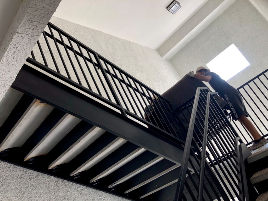 Taking couches up and down 3 flights!