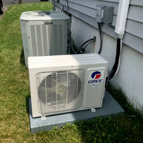 Gree Ductless Condenser install 