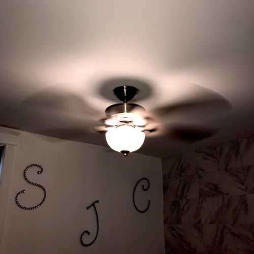 RS came and replaced my ceiling fan on short notic