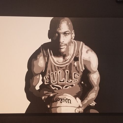 Our Michael Jordan painting/portrait is a treasure