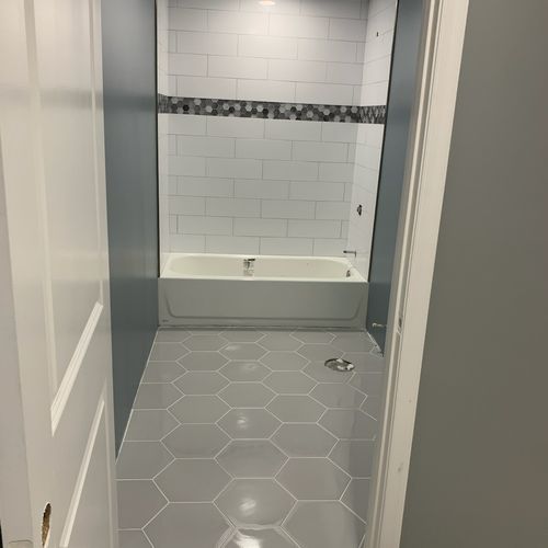 Made short work of my bathroom tile project.  Nice