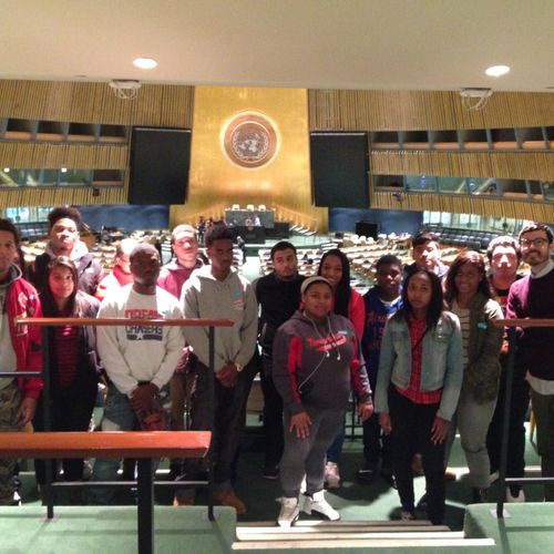 My students and I at the United Nations in NY! 