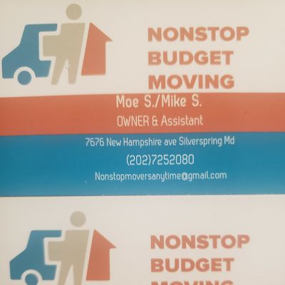 Avatar for NONSTOP BUDGET MOVING