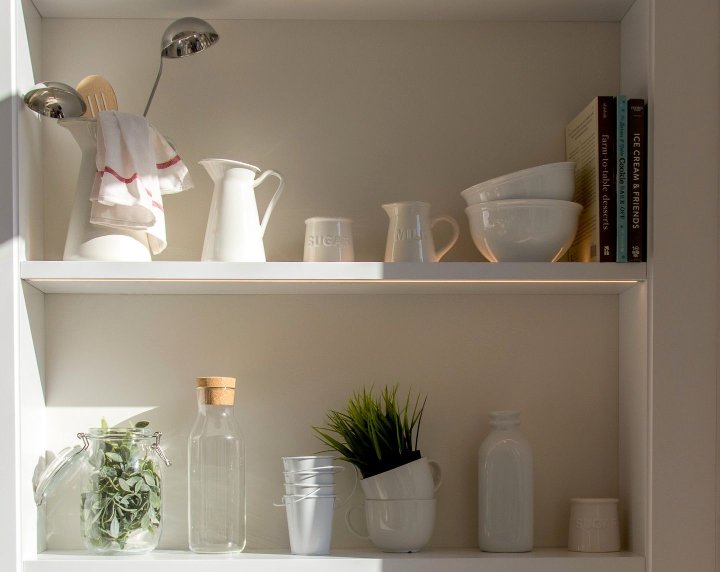 kitchen shelves