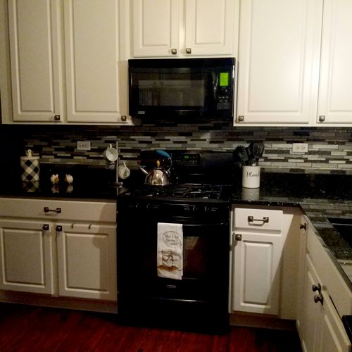 I was looking to install backsplash in my kitchen 