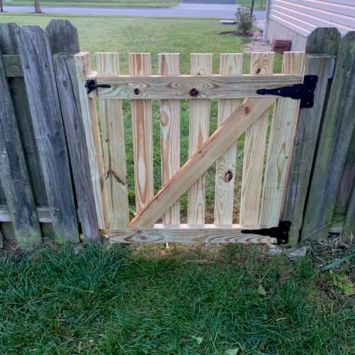 Justin did a wonderful job building a custom gate 