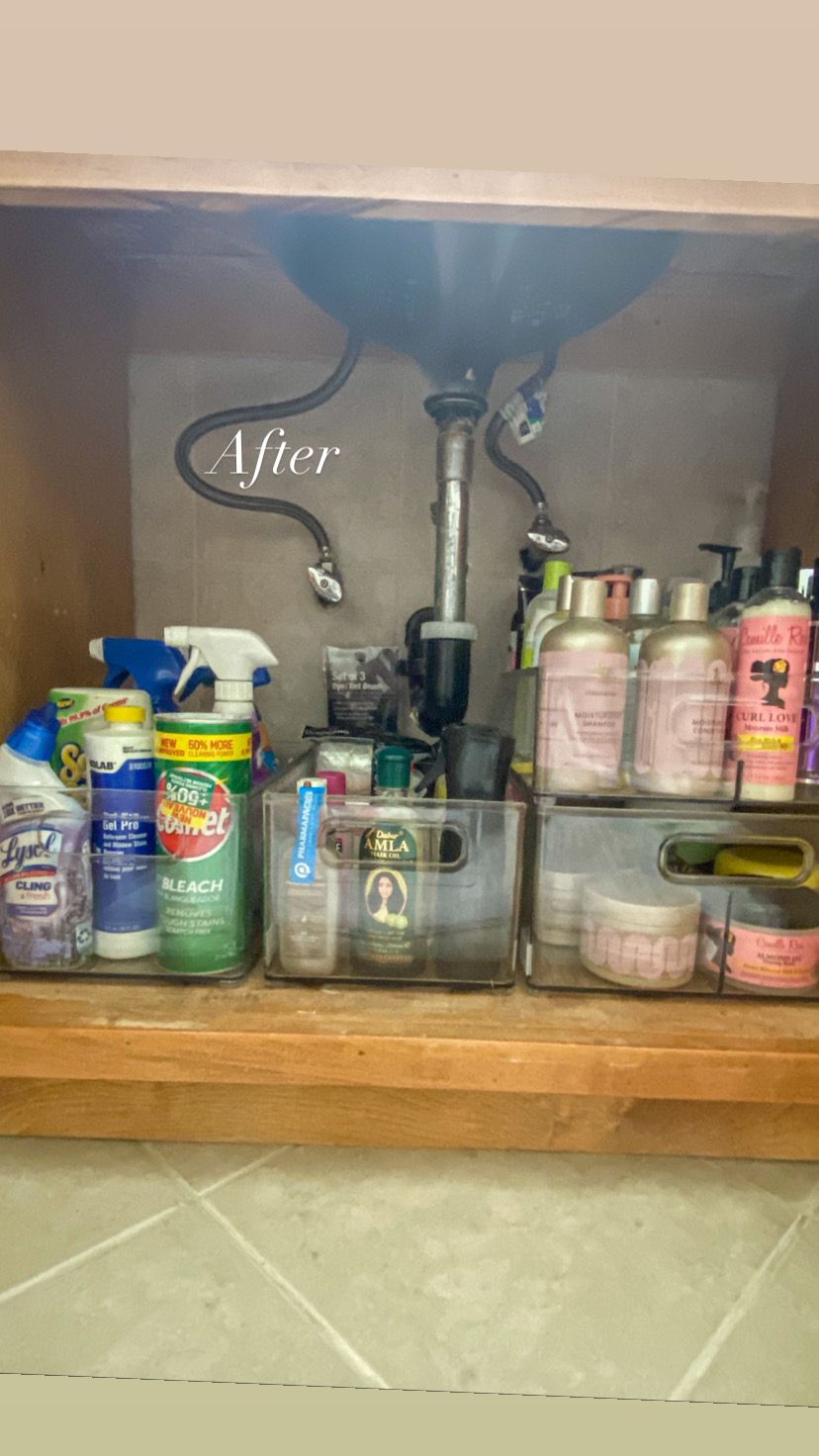 AFTER UNDER BATHROOM SINK