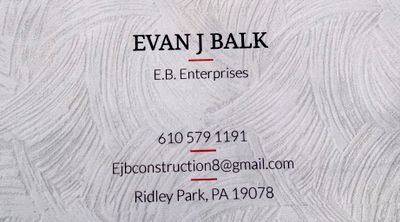 E B Enterprises Ridley Park Pa