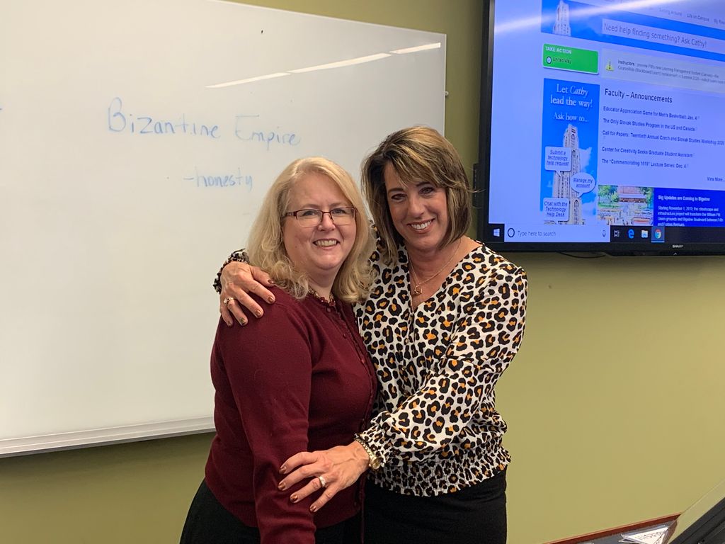 Teachers Elaine Hrivnak and Kristin Daniels