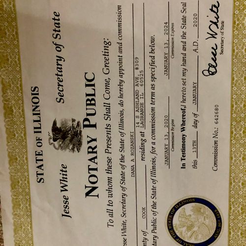 Certified Notary Public
